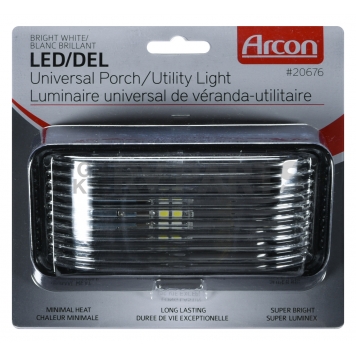 ARCON Porch Light LED Rectangular Clear - 20676-4