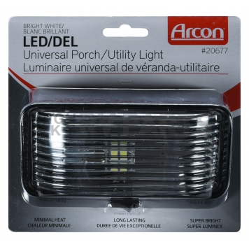 ARCON Porch Light LED Rectangular Clear - 20677-2