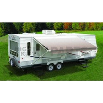 Carefree RV Fiesta Awning Patio Dune Stripes 18 Feet Spring Assisted 86188D00-1