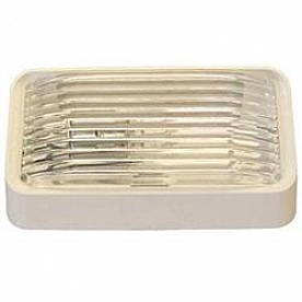LaSalle Bristol Rectangular Incandescent Porch Light - Clear And Amber Lens - GSAM4017