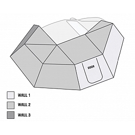 Overland Vehicle Systems Awning Extension Panel 0.98 Feet Dark Gray 18129909