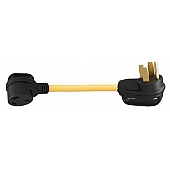 Marinco Weekender Dogbone Adapter 50 Amp Male x 30 Amp Female 12 inch - 5030RVDA-B