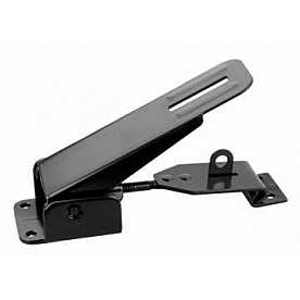JR Products Entry Door Fold Down Latch - Black Steel - 11845