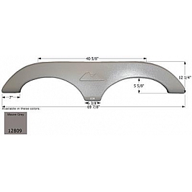 Icon Fender Skirt For Keystone  Montana Mountaineer 69-7/8 Inch 12-1/4 Inch Mauve Gray 12809