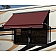Carefree RV Marquee Awning Window - 12 Feet - Tan/ Black Stripes - 43144VZ25WP