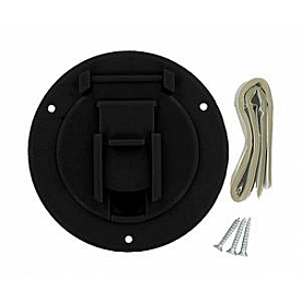 Valterra Round Cable Hatch Black A10-2140BKVP