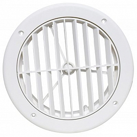 Valterra Heating/ Cooling Register - Round White - A10-3363VP