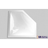 Specialty Recreation Neo Angle Skylight 26 Inch x 14 Inch - White - Single - NN2412