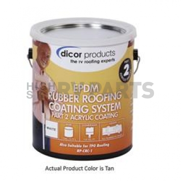 Dicor Corp. Roof Coating Tan for EPDM Rubber Roof - RP-CRCT-1