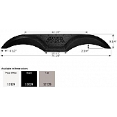 Icon Fender Skirt For Thor  Crossroads Cruiser And Crossroads Zinger 75-1/8 Inch 9-3/4 Inch Black 12024