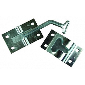Door Catch 45 Degree T-Style Zinc Plated Steel