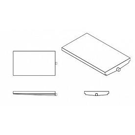 Alpha System Waste Holding Tank - 32 Inch x 54 Inch x 6 Inch - VR32546HFR