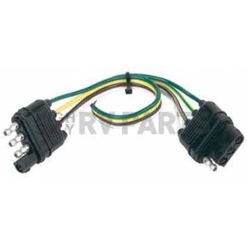 Husky Towing Trailer Wiring Flat Connector Extension - 4 Wire 12 Inch Length - 30312