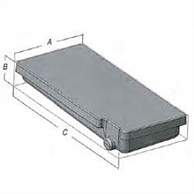 Alpha System Waste Holding Tank 52 x 22 x 8 - VB23528HLCD