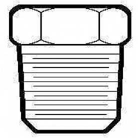 Anderson Fitting Plug/ Cap 1/2 Inch Brass - 121AS-D