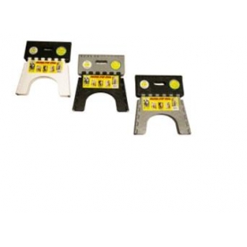 B&R Plastics Step Stool - Black/ White/ Gray Plastic - 101-6BWG