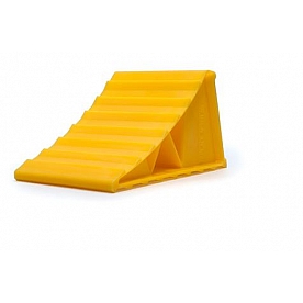 Camco Wheel Chock Yellow Hard Plastic Single - 44412