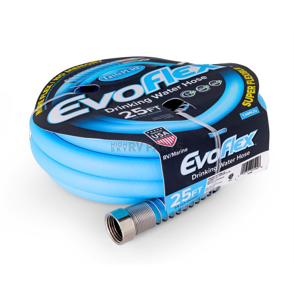 thumbnail image 2 of Camco 22863 25-Foot Heavy-Duty Contractor Water Hose – Double Layer PVC, 300 PSI Burst Strength, Drinking Water Safe 2 of 13