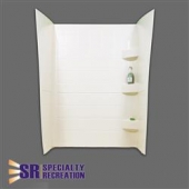 Specialty Recreation Shower Surround - 24 x 36 x 66 Parchment - SW2436P