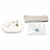 Camco TV Cable Dual Entry Plate - Weatherproof White - 55043