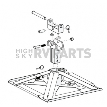 Demco RV Fifth Wheel Trailer Hitch Head Support 6201-1