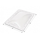 Icon Rectangular Skylight 18 Inch x 26 Inch - Clear - Set Of 6 - 14266