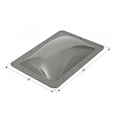 Icon Rectangular Skylight 18 Inch x 26 Inch - Smoke - Set Of 6 - 14267