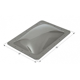 Icon Rectangular Skylight 18 Inch x 26 Inch - Smoke - Set Of 6 - 14267