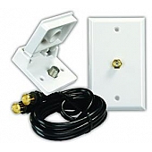 JR Products F-Style Coax Connection And HD/ Satellite TV Service Kit - 47815