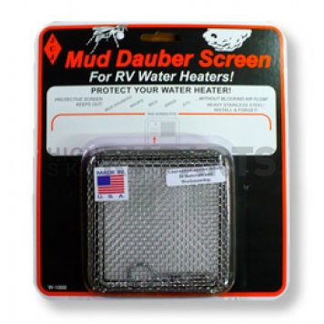 JCJ Enterprises Water Heater Mud Dauber Screen - Square Stainless Steel - W-1000