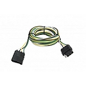 Hopkins MFG Trailer Wiring Connector Extension - 4 Flat Plug 10 Foot Length - 48235