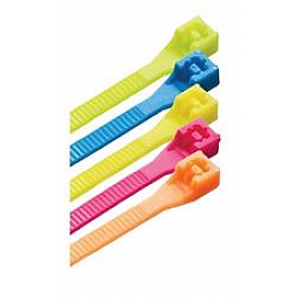 Marinco Wire Tie 8 Inch Fluorescent Pack Of 100 - 46-308FST