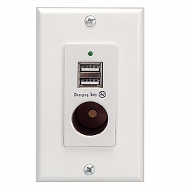 Magnadyne Receptacle 12 Volt DC Two USB Port - WCP-12V-W