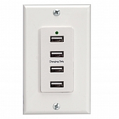 Magnadyne Receptacle 12 Volt DC Four USB Port - WCP-USB-W