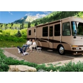 Prestofit RV Patio Mat 20 Feet x 8 Feet Brown - 2-0171