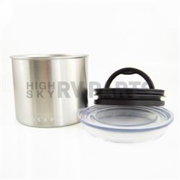Planetary Design Food Storage Container Round Brushed Steel Stainless Steel - AS0104
