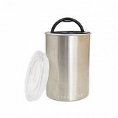 Planetary Design Food Storage Container Round Silver Stainless Steel - AS0107