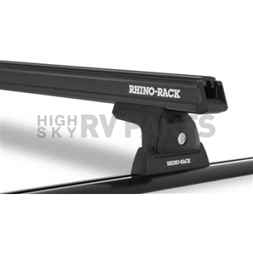 Rhino-Rack USA Roof Rack - 63 Inch Black 220 Pound Capacity 2 Bars - Y01-120B