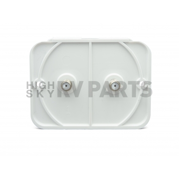 Thetford TV Cable Dual Entry Plate - Weatherproof White - 94323-2