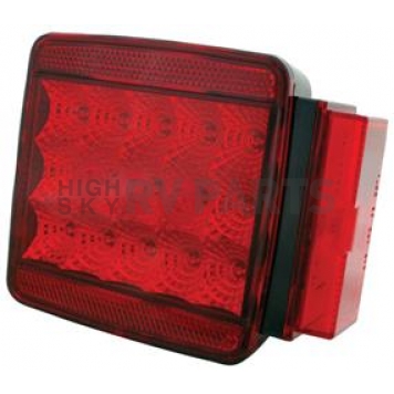 Valterra Trailer Square LED Light - 4-1/2 inch x 4-1/2 inch Red - WP15-0077