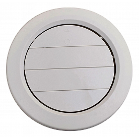 Valterra Heating/ Cooling Register - Round Medium White - A10-3359VP