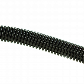 WirthCo Wire Loom 1/2 Inch x 4 Feet Black - 27050