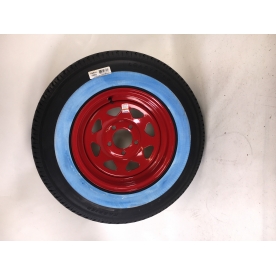 Tire and Wheel Assembly Red - ST-205-75-14 with 5 on 4.5 Bolt Pattern - 33562