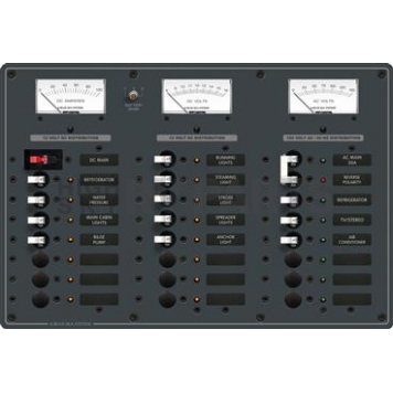 Blue Sea Power Distribution Box - AC/DC Combination Circuit Breaker Panel - 8084