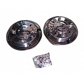 Coast To Coast Wheel Simulator Stainless Steel Front And Rear - Set Of 4 - IWCN195GM