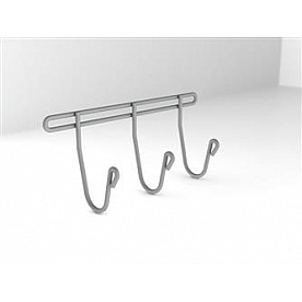 KargoMaster Storage Cabinet Equipment Hook 3 Prong Gray Single - 40060