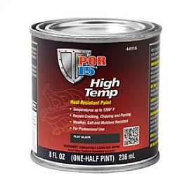 Por 15 Paint Flat Black 8 Ounce Can - 44116