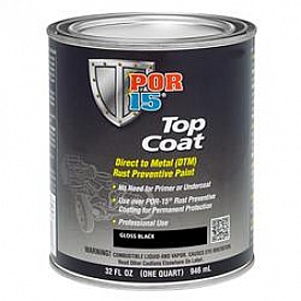 Por 15 Paint Gloss Black 1 Quart Can - 45804