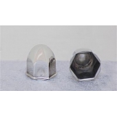 Phoenix USA Wheel Simulator Lug Nut Cover - 30 mm x 2-1/16 inch Stainless Steel - SP27