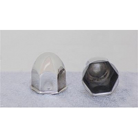 Phoenix USA Wheel Simulator Lug Nut Cover - 30 mm x 2-1/16 inch Stainless Steel - SP27